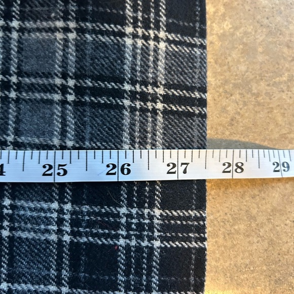 Pendleton skirt - vintage gray tartan plaid 100% wool midi length pencil - Picture 8 of 8